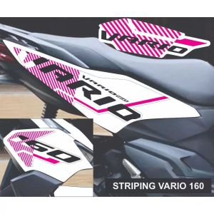 setiker striping print cutt VARIO 160 bodi putih ala thailand