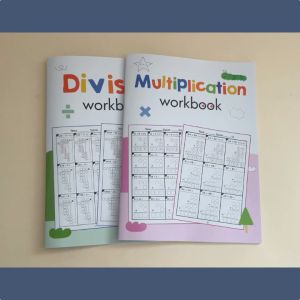 Math Workbooks for Learning Multiplication and Long Division Multiply Divide Activity Worsheet Ages 10-13 Arithmetic Exercises Book Practicing Math Skill คูณ หาร แบบฝึกหัด สมุดฝึกคิดเลข แบบฝึกหัดคณิตศาสตร์ หนังสือเด็ก สมุดฉีกเสริมทักษะคณิต