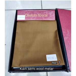 Kain Bahan stelan jas /Bahan Celana / Kain Jas semi wool strecth Charles Masson