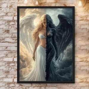 Jigsaw Puzzle Angel And Demon Dual Fantasy Theme For Adults Modern Home Wall Decor Creative Fun Relaxing Brain Teaser Gift