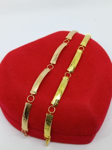 gelang tangan perak asli lapis emas/gelang rante penang ukir /gelang perak silver asli 925 /gelang fashion wanita