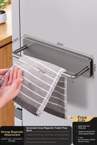 Auzzo | Magnetic Refrigerator Side Mount Towel Rack