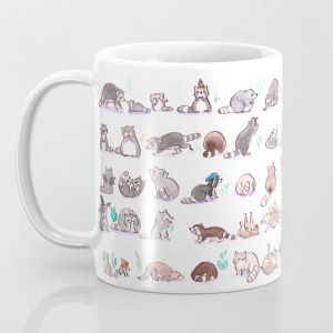Cute Little Panda Hand-Painted Ceramic Mugs Nordic Office Coffee Gifts Water Cups Cartoon Style Desktop Decorative Items