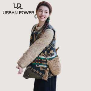 Handcrafted Paper Rope Braid Tassel Crossbody Beach Bag Womens Handbag URBAN POWER Brand Sports Outdoor Accessories