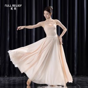 FULLBELIEF | Áo Tập Múa Hiện Đại Phong Cách Trung Quốc Có Dây và Măng Sét
