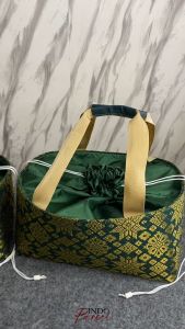 INDOPARCEL - Tas Baki Songket Tas Keranjang Parcel Songket Palembang Tas Bingkisian Gift Bag Tas Souvenir Goodie Bag Songket Tas Hampers Viral Terbaru