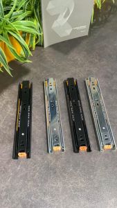 RAY BI 3 TÂNG BẢN 42MM THÉP CÁN NGUỘI DÙNG CHO NGĂN KÉO TỦ 250mm đến 500mm