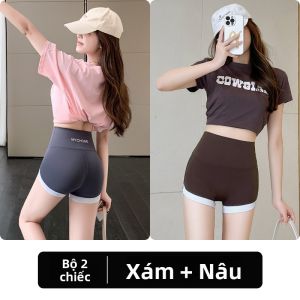 Quần Short Đeo Kiểm Soát Bụng cho Yoga và Đi Xe Đạp