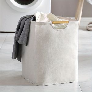 Extra-Large Laundry Hamper with Handles Freestanding Tall Dirty Clothes Basket for Bedroom Bathroom Dorm Laundry Baskets