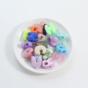 20/30Pcs Colored Acrylic Alphabet Beads Big Hole A-Z Mixed Letter Loose Spacer Bead For DIY Name Bracelet Phone Chain Accessorie