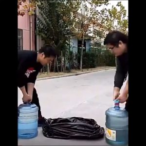Heavy duty black trash bags 50pcs garbage bag home commercial use small medium large extra large