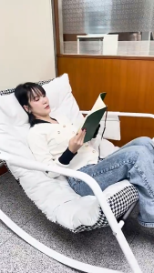 Elife เก้าอี้โยก ก้าอี้เอน ใช้นั่งหรือนอนก็ได้ โซฟา ฟรีเบาะนวม เก้าอี้พักผ่อน นุ่มนั่งสบาย ขนาดใหญ่