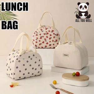 Food Pouch Zipper Corduroy Lunch Bag Aluminum Foil Large Capacity Picnic Bag Keep Warm/fresh Insulated Lunch Bag Worker