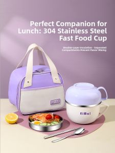 YOULUNMEI | Adults Stainless Steel Lunch Box 304
