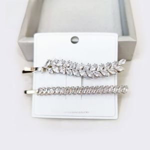 Sweet Fairy Crystal Side Hair Clip Sparkling Zircon Alloy Hair Clamp Elegant Hair Accessories Fashionable Hair Decorations