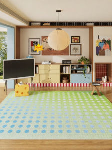 YUNHAOBUYI | Blue-Green Ambiance-Creating Carpet