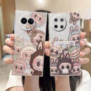 Phone Case Realme 11X 10T Realme 11 Pro+ Realme11 4G 5G Cute and Quirky Creative Cartoon Anime Casing with Card Holder Shockproof Silicone Transparent Soft Cover 2024
