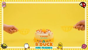 B. Duck Little Yellow Duck Electric Fishing Toy Net Fish Fishing Machine Parent-child Interactive Childrens Educational Early Education Gifts
