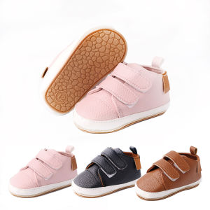 Baby shoesSpring and Autumn baby shoes 0-1 year old baby shoes Double Velcro casual soft sole non-slip low top toddler shoes