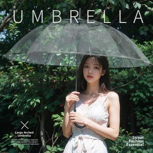 MUZHOUYU | Photography Suitable Durable Transparent Umbrella