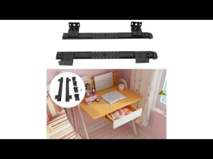 27/35mm Width Black Keyboard Tray Slides Computer Desk Silent Load-Bearing Track