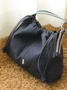 Sobag Japanese Style Retro Denim Canvas Tote Bag Womens Unique Design Large Capacity Commuter Shoulder Crossbody Bag