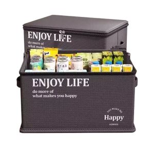 Password Lock Storage Box Large Capacity Clothes Organizer Car Use Storage Box Home Use Storage Box Foldable Fabric Storage Box