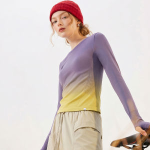 Deep Purple Slim Fit Round Neck Solid Color Casual Wear T-shirt
