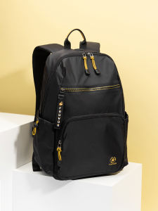 New 2025 Large Capacity Waterproof Canvas Double Shoulder Bag for Women Commuting Traveling Laptop Backpack Student Bookbag