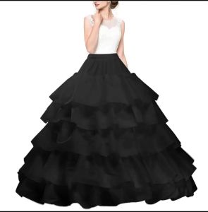 Ball Gown Petticoat Crinoline Fluffy 4Hoops Underskirt for Wedding Bridal DressExtra A-Line Puffy Slip Bouffant Prom Party
