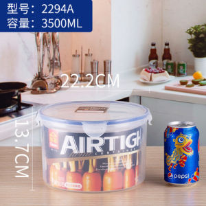 Seal  round Storage Box with Buckle Fruit Storage Container Fridge Food Preservation Container Adult Kitchen Diningware