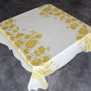 Disposable Plastic Tablecloth for Nursery Party Print Waterproof Home Use Square 180cmX180cm 10 Pieces Ins  Style