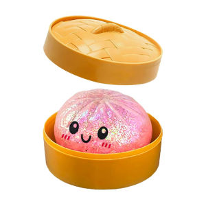 Bandai | 1-12pcs Glitter Dumpling Squishy With Box Sensory Squeeze Toy for Stress Relief New Dumplings