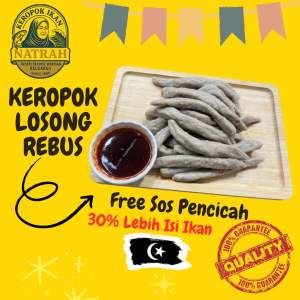 Keropok Losong Rebus FRESH VACUUM PACK / Keropok Losong Terengganu / Keropok Losong / Keropok Lekor / Keropok Terengganu / Keropok Ikan Terengganu / Keropok Viral / Keropok Sedap / Keropok Natrah / Keropok Ikan Natrah / Fish Crackers / Crunchy