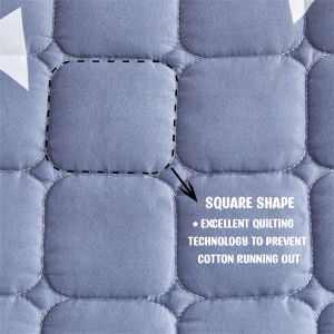 Cotton Bedsheet Mattress Protector Cover Patchwork Fitted Bed Sheet Single Twin Queen King Ready Stock Tilam A09