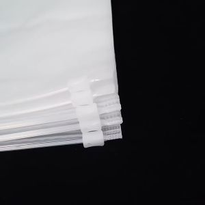 1/10 Pcs Waterproof Dustproof Travel Storage Bag Zipper Sealed Transparent Frosted Storage Bag