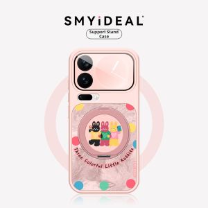 Smyideal | Polka Dotted Rabbit Phone Case with Magnetic and Rotatable Stand for Xiaomi 17 Pro Max