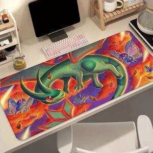Bandai | P-Pokemon Flygon Gaming Mouse Pad Extended Large Rubber Base Waterproof Desk Mat Stitched Edges Smooth Surface for PC Laptop
