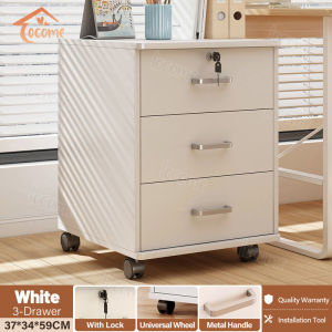 3 Layer File Cabinet With Lock Office Storage Cabinet With Wheel Removable Base Drawer Office File Storage