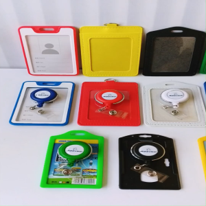 Gantungan Yoyo Id Card Putar Stainless BOEING + Tempat/Holder Id Card