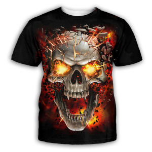 Summer Fashion Printed Mens T-shirt Summer Fashion Casual Print Men T-shirt