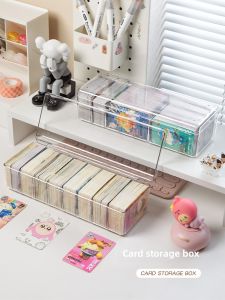 WEIAI | Card Storage Box for Children with Large Capacity Transparent Segments