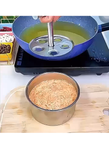 6/12 Lubang Alat Cetak Bakso Manual 304 Stainless Steel Alat Pembuat Bakso Manual Tanpa Tangan Kotor Meningkatkan Efisiensi