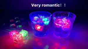 Good luck!1PC/3PC/6PC/12PC/Waterproof LED Ice Cube Multi-color Flashing Luminous Suitable for Bar KTV Club Cocktail Party Wedding Luminous LED Simulated Ice Cube Toy Light Up in Water - Color Slow Flash Style