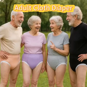 Washable Adult Pull Up Pants Reusable Adult Diapers High Absorption Leak Proof Incontinence Underwear For Elderly Patient
