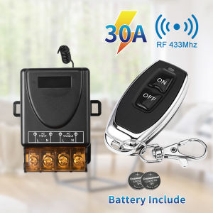 433Mhz Wireless Remote Controller Power On Off Switch Transmitter AC 110V 220V 30A Breaker Relay Receiver LED Electric Appliance