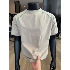Mens Ice Silk Short Sleeve T-Shirt Quick Dry Sun Protection Running Fitness Training Wear Summer Cool Feeling Outdoor Badminton
