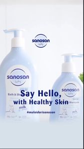 SANOSAN Baby Bath and Shampoo 200ml / Sabun dan Shampo Bayi