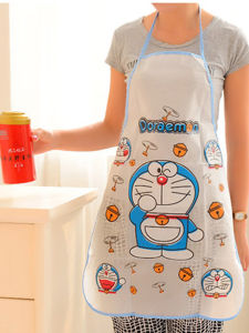 Waterproof Oil-resistant Cartoon Semi-transparent Princess Kitty Apron for Women Household Kitchen Use PVC Material One Size Fits All