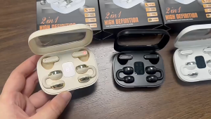 New Dois pares de fones de ouvido sem fio bluetooth 5.4 jogos sono 2-em-1 fones de ouvido mini ultra pequenos com cancelamento de ru for all smartphone